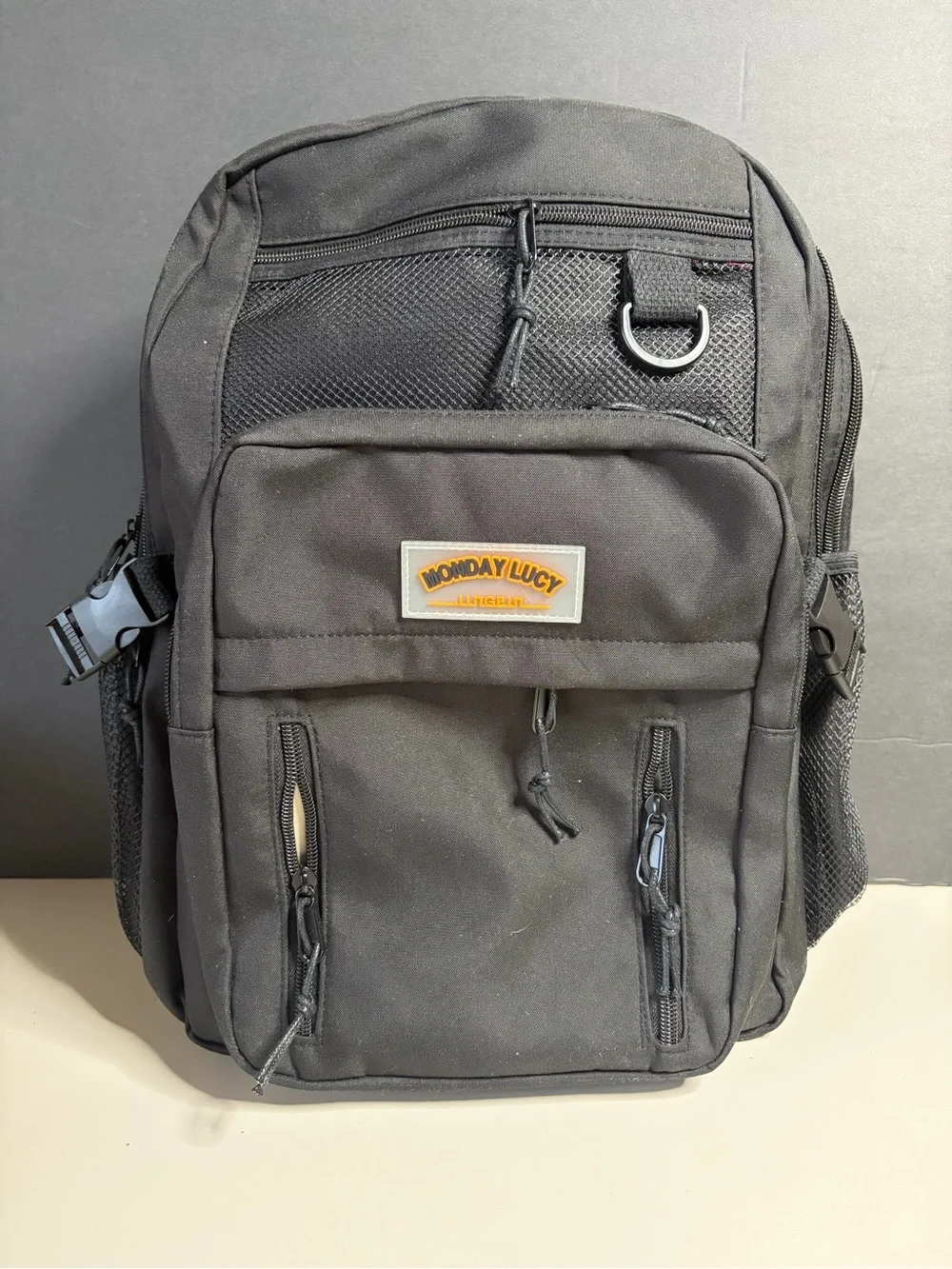 Black Men's Backpack - Durable Everyday Bag